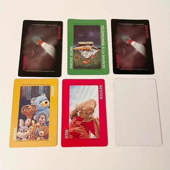 Vtg 1982 ET The Extra Terrestrial Card Game Missing Instructions - Picture 16 of 16
